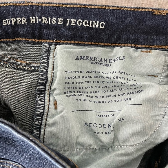 AMERICAN EAGLE OUTFITTERS Super Hi-Rise Jegging | Size 4 X-Long - Picture 3 of 7